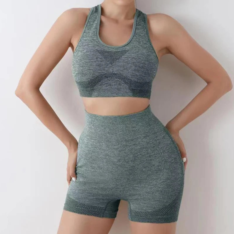 Conjunto Deportivo Mujer – Top + Short Push Up