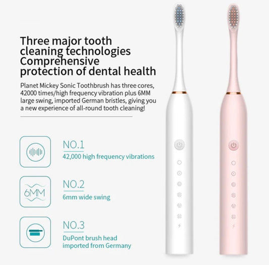 Cepillo de Dientes Eléctrico Sónico para Adultos