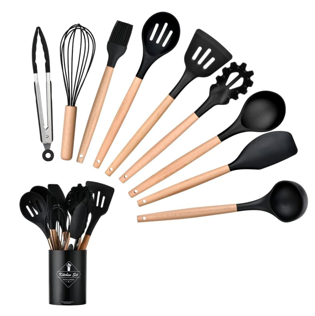Set de Utensilioc de Cocina en Silicona (12 piezas)