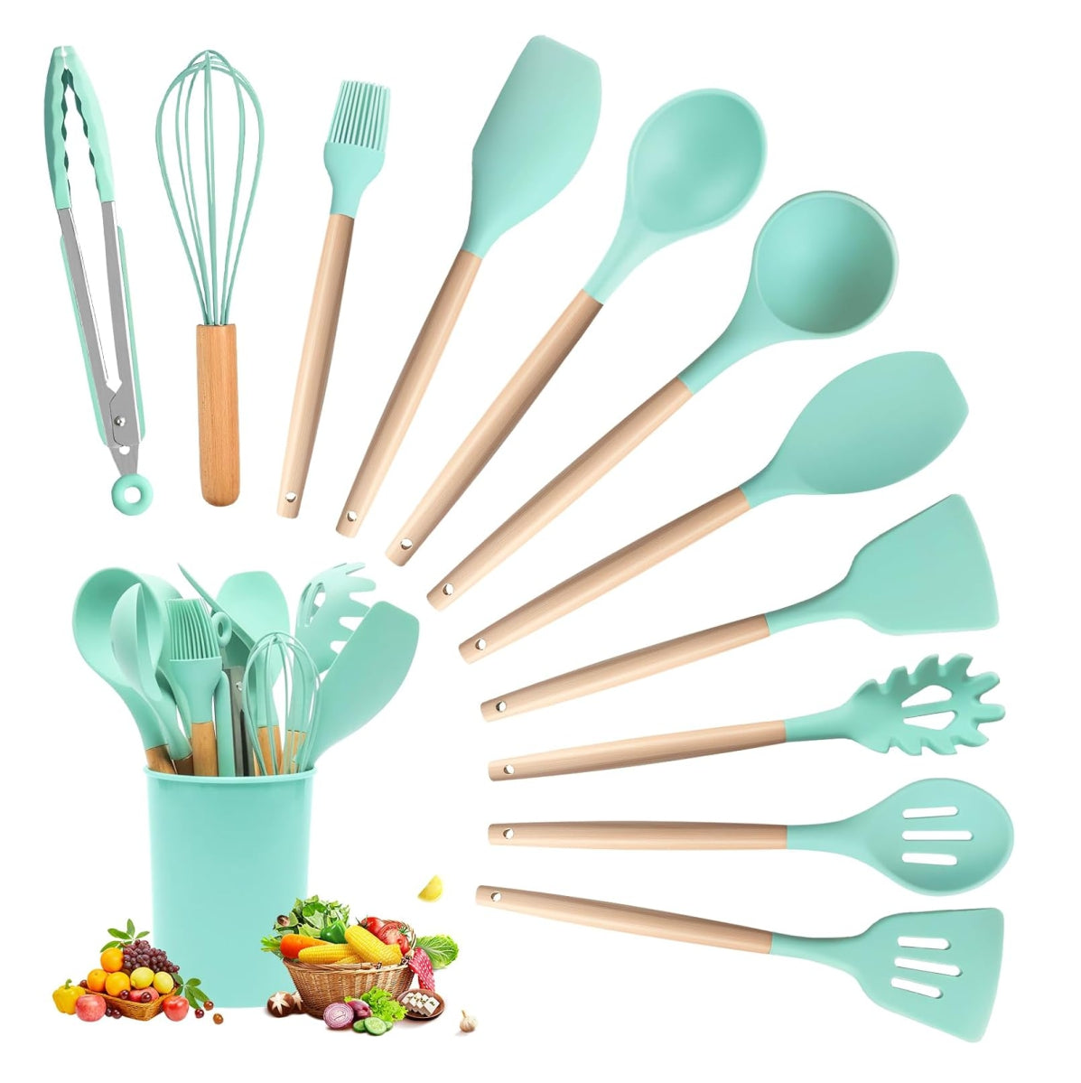 Set de Utensilioc de Cocina en Silicona (12 piezas)