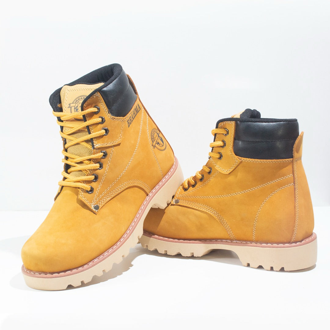 Botas Brahma en Cuero - Oro