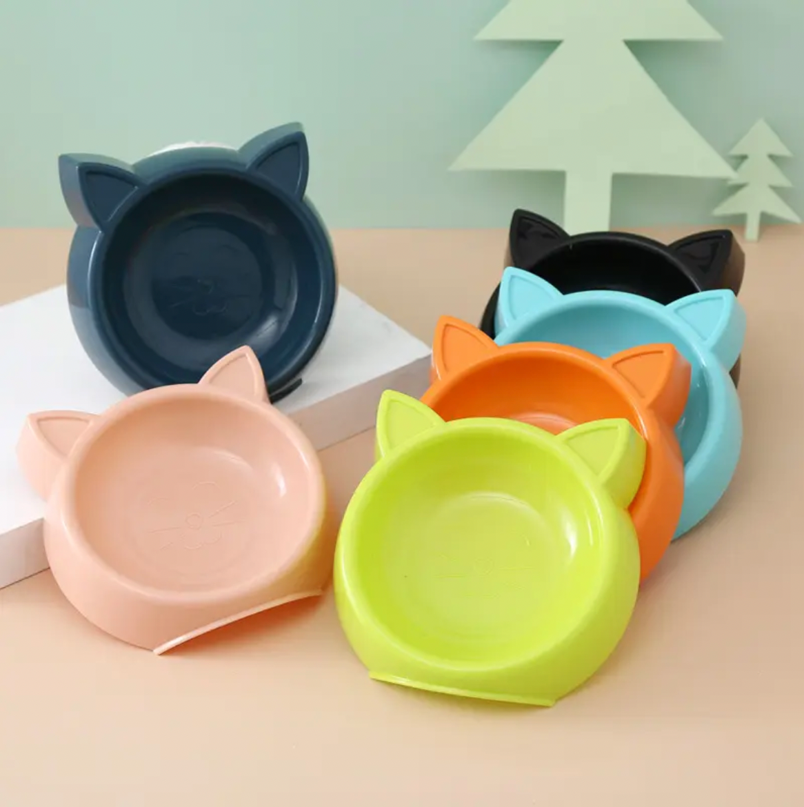 Comedero y Bebedero para Gatos y Perros – Tazón 250 ml
