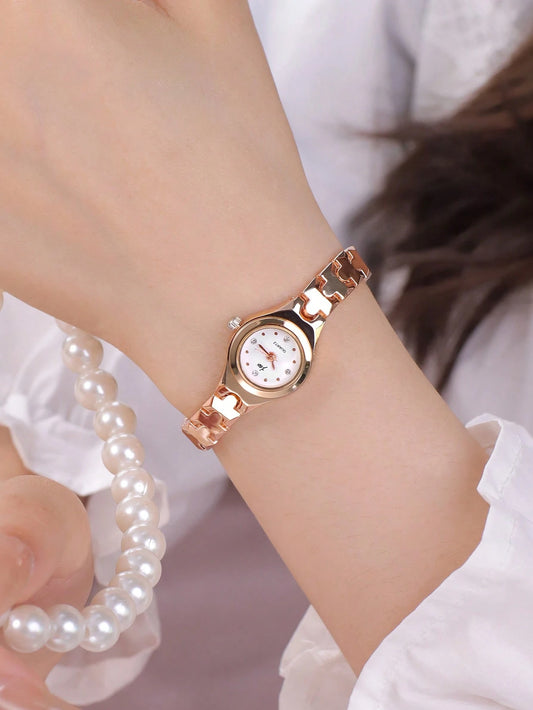 Reloj Dorado Elegante para Mujer