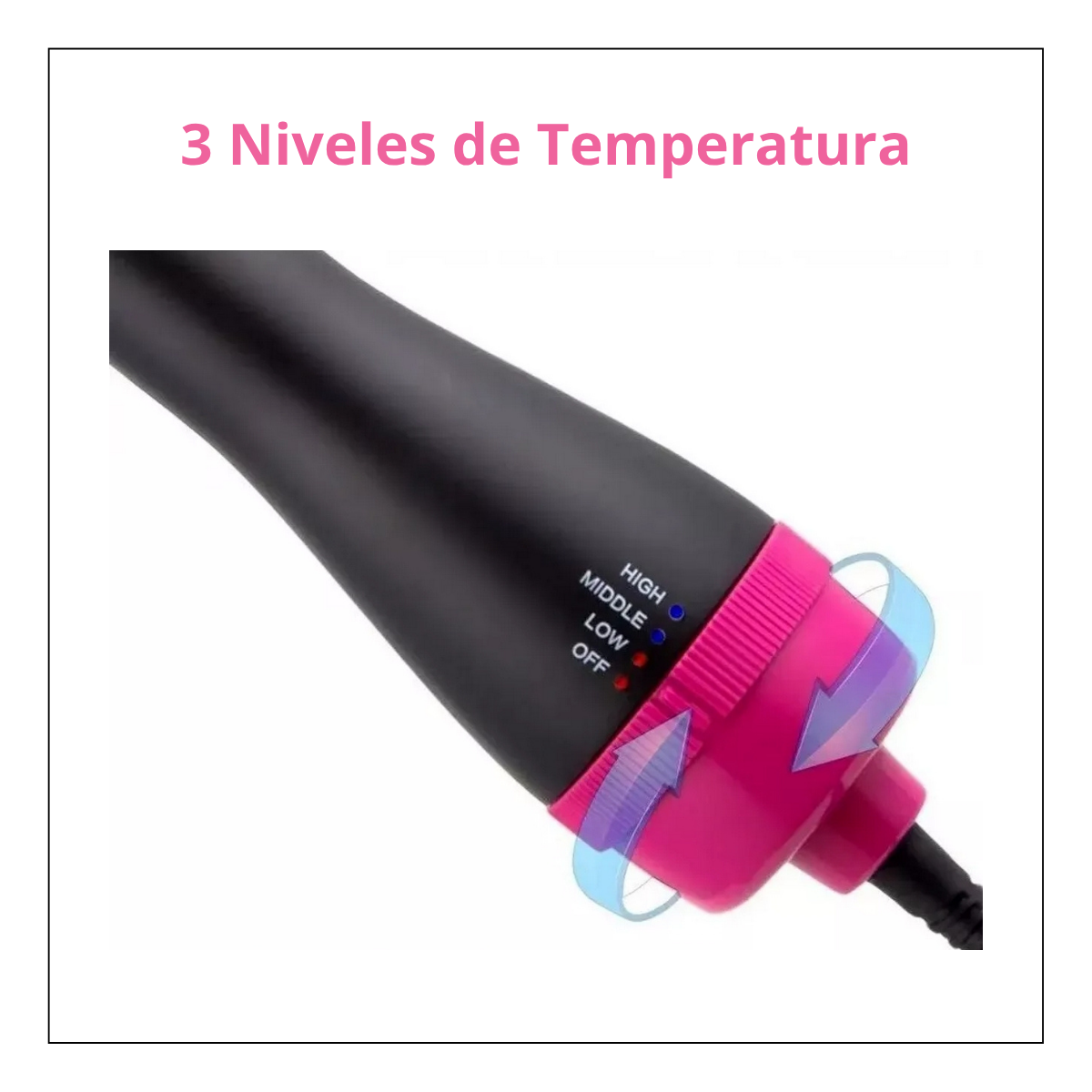 Cepillo Eléctrico Secador Voluminizador One-step Hair Dry