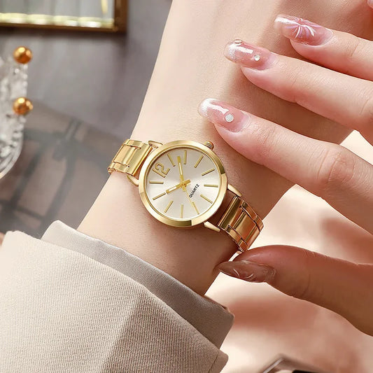 Reloj + Pulsera Grace Luxe Dorado