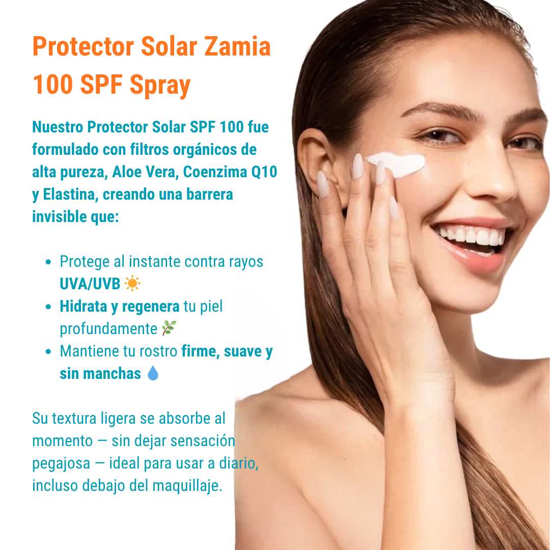 Protector Solar 100 SPF Spray - Zamia