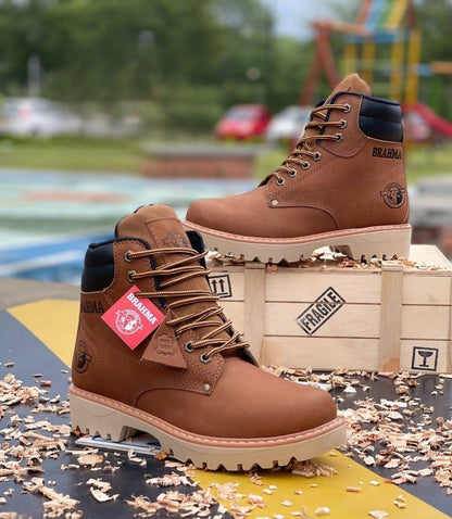 Botas Brahma en Cuero Marrón