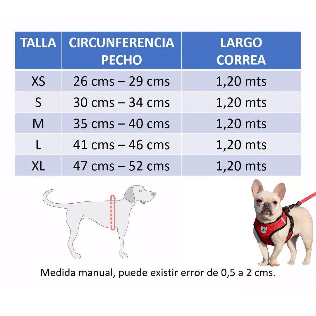 Arnés Pechera Chaleco Para Perro Y Gato