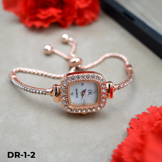 DR-1 Reloj Pulsera Tipo Joya en Estuche