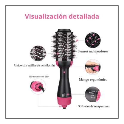 Cepillo Eléctrico Secador Voluminizador One-step Hair Dry