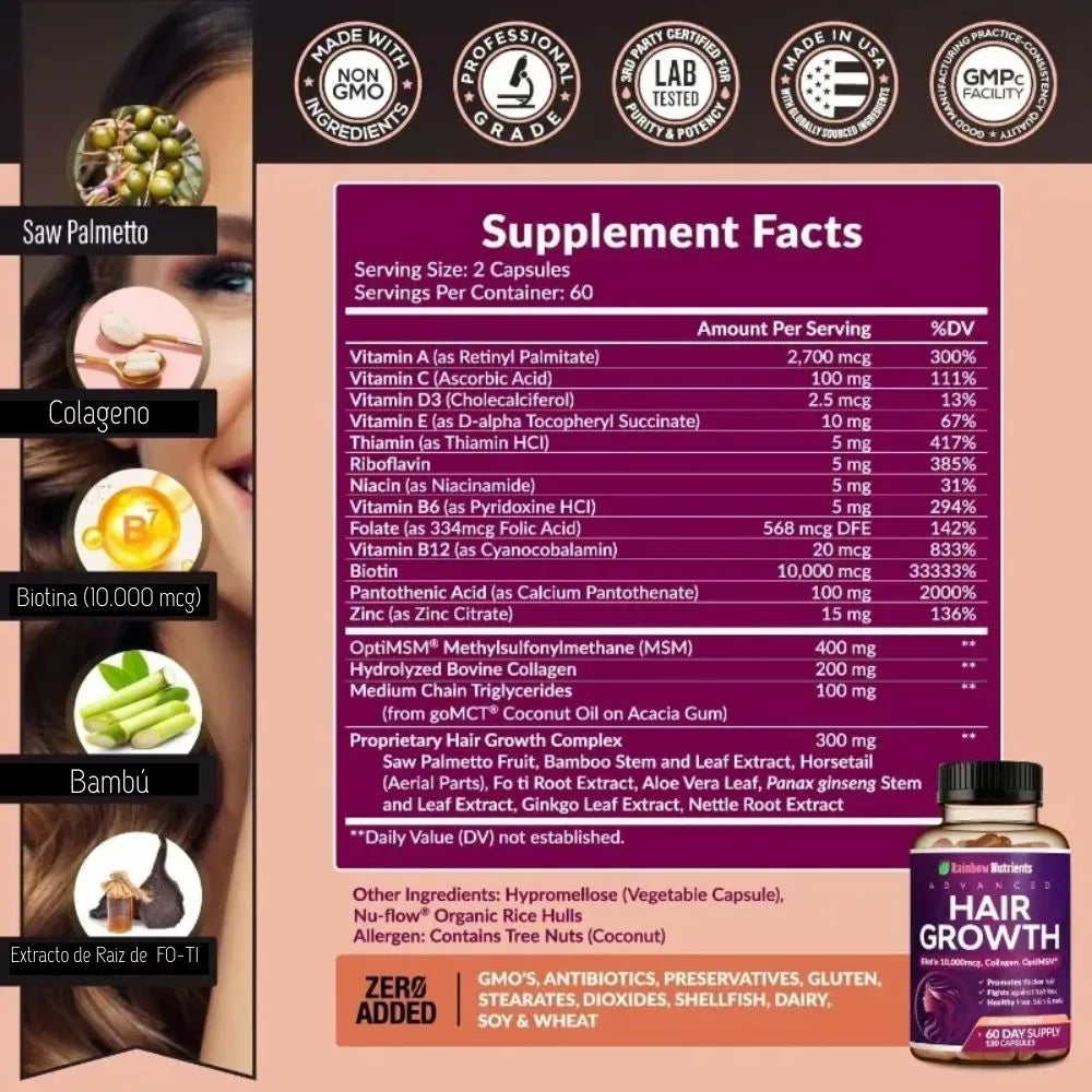 Hair Growth x 120 Cap