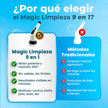 Cepillo Magic Clean Pro - 9 en 1