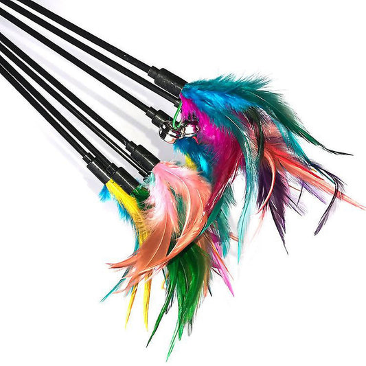 Vara Para Gatos Plumas Con Resorte