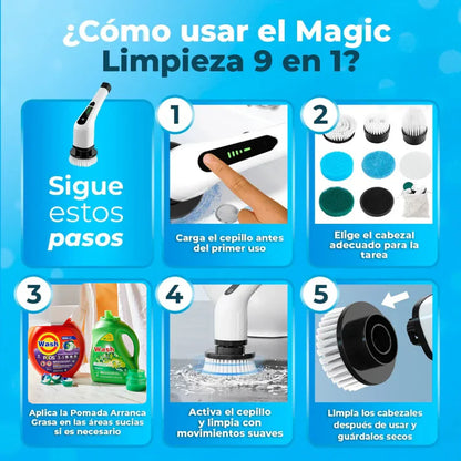 Cepillo Magic Clean Pro - 9 en 1