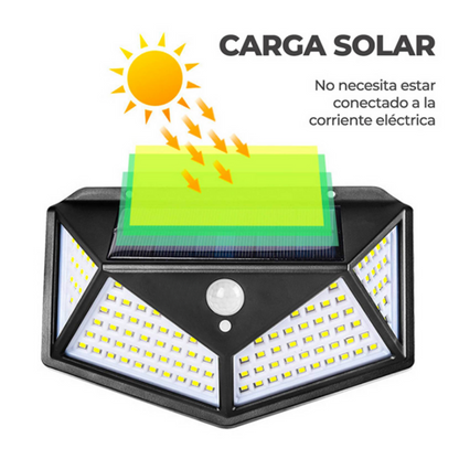 Lampara Solar 100 Leds