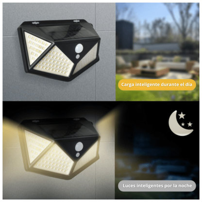 Lampara Solar 100 Leds