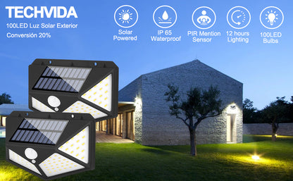 Lampara Solar 100 Leds