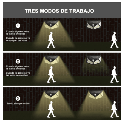 Lampara Solar 100 Leds