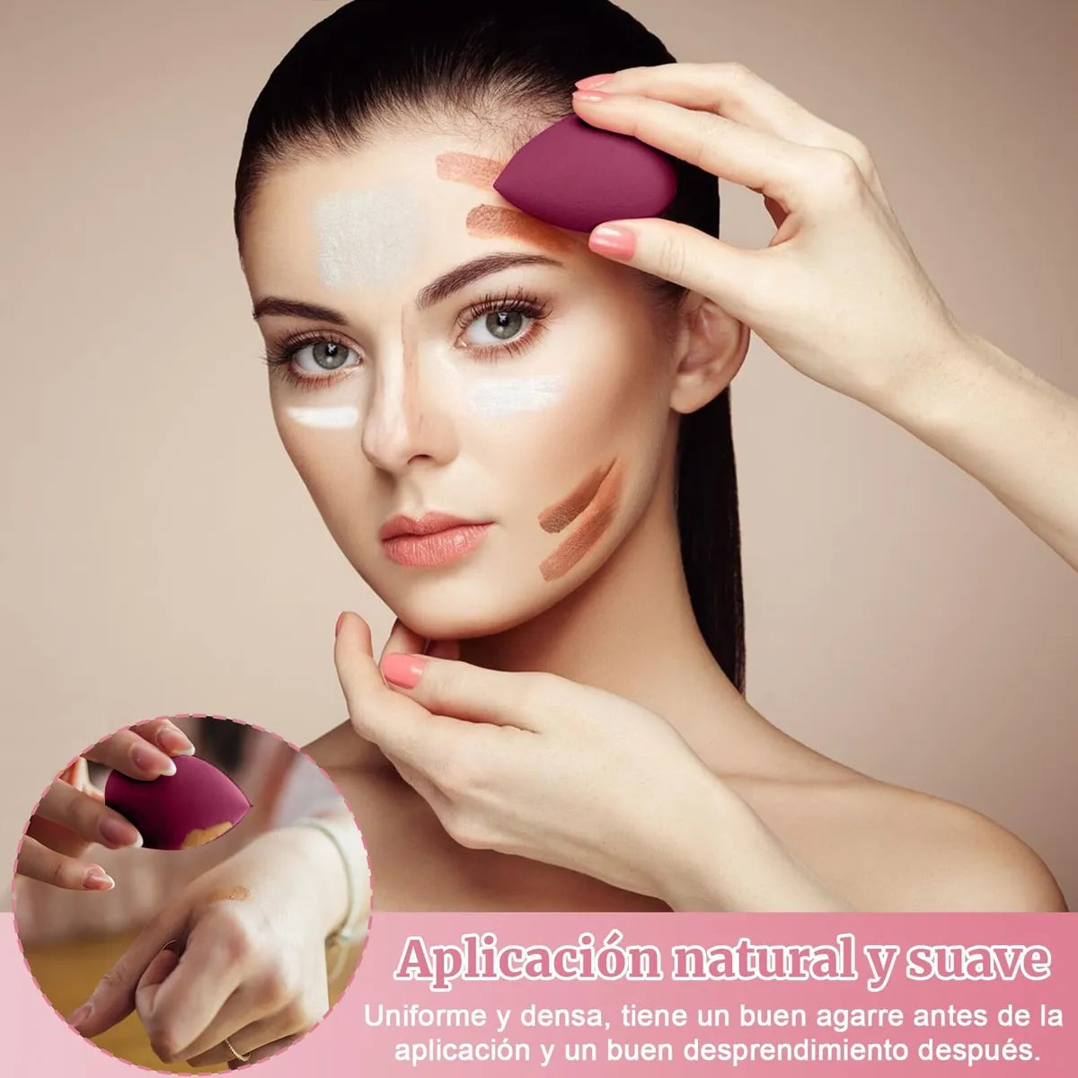 Esponja de Maquillaje de Belleza 7 Piezas