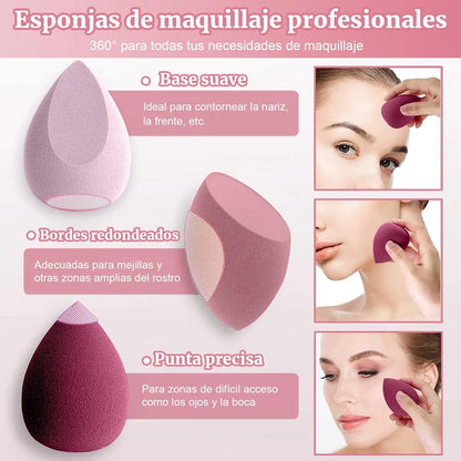 Esponja de Maquillaje de Belleza 7 Piezas