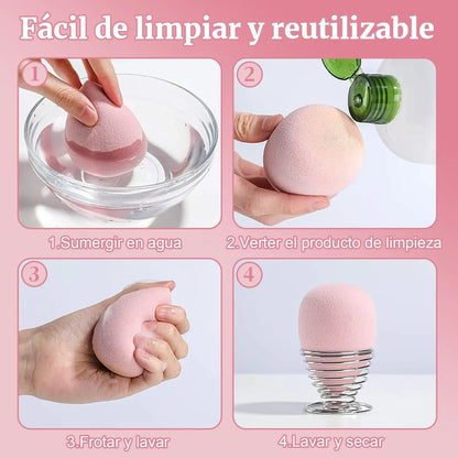 Esponja de Maquillaje de Belleza 7 Piezas