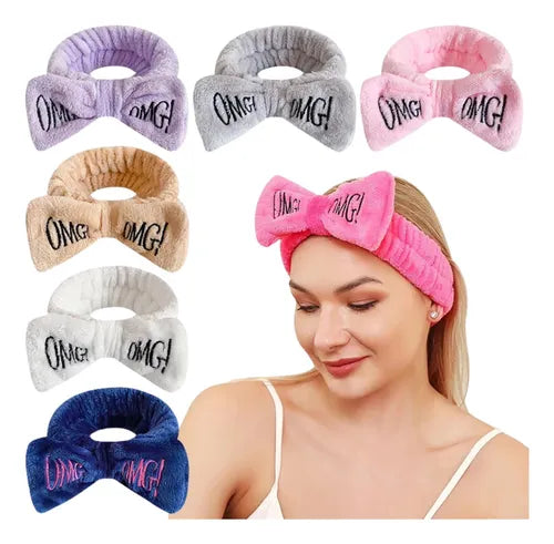 Banda Sujetadora De Cabello Suave Ancha OMG Maquillaje