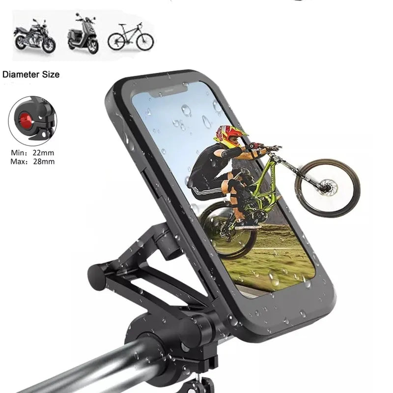 Soporte Impermeable para Celular en Moto/Bici
