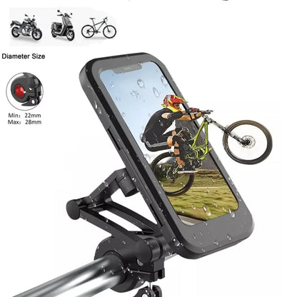 Soporte Impermeable para Celular en Moto/Bici